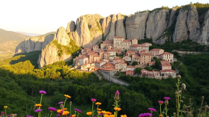 Besuchen Sie Castellfollit de la Roca, ein Dorf in Spanien