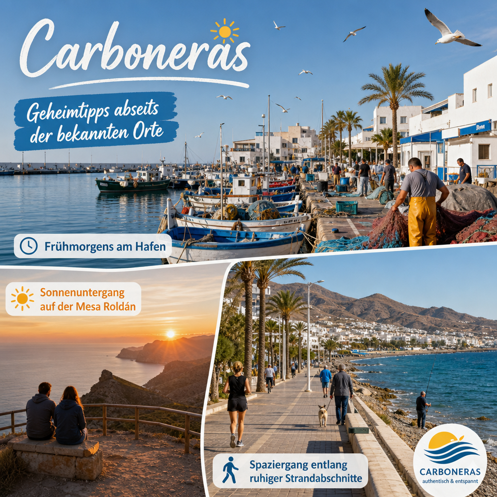 Geheimtipps abseits der bekannten Orte in Carboneras: passendes Reisemotiv und touristischer Eindruck
