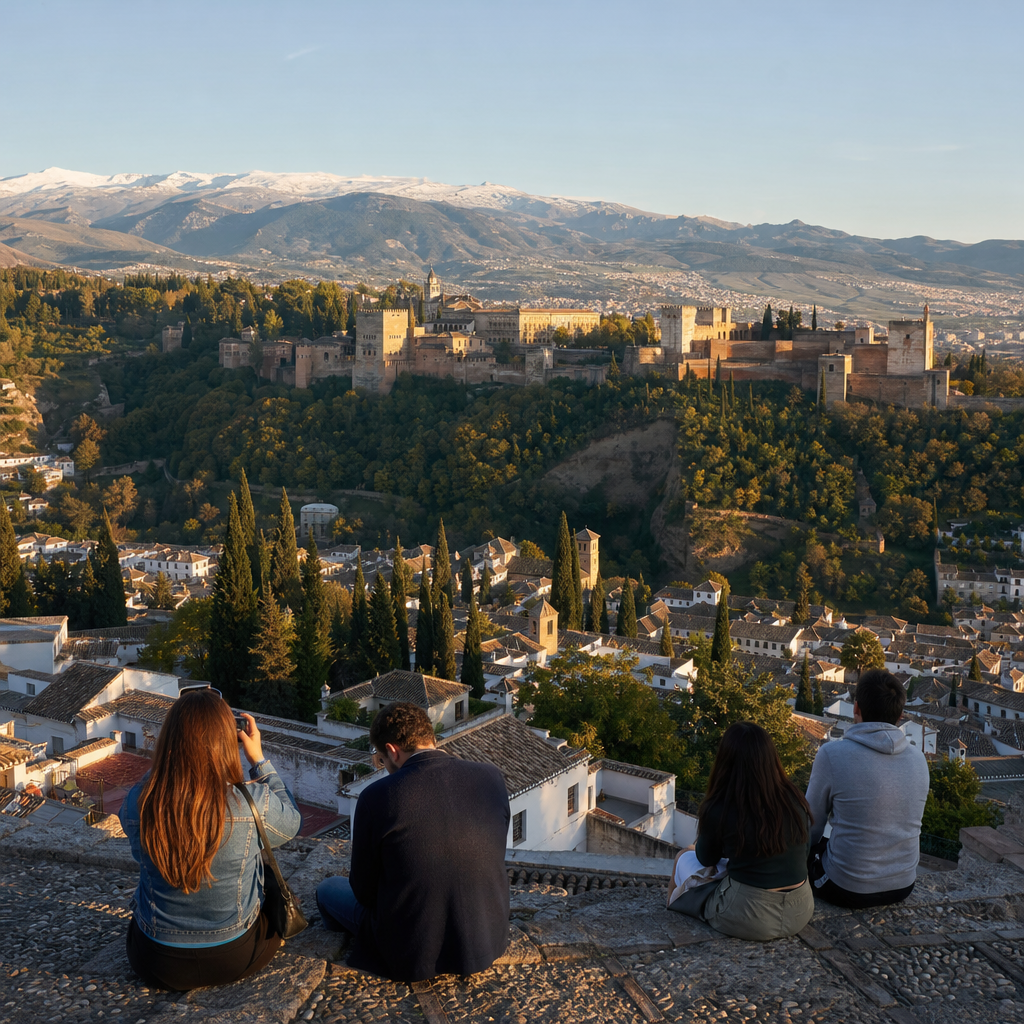 Aussichtspunkte und Panoramarouten in Granada: passendes Reisemotiv und touristischer Eindruck