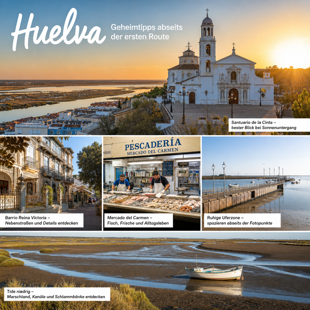 Geheimtipps in Huelva abseits der ersten Route: passendes Reisemotiv und touristischer Eindruck