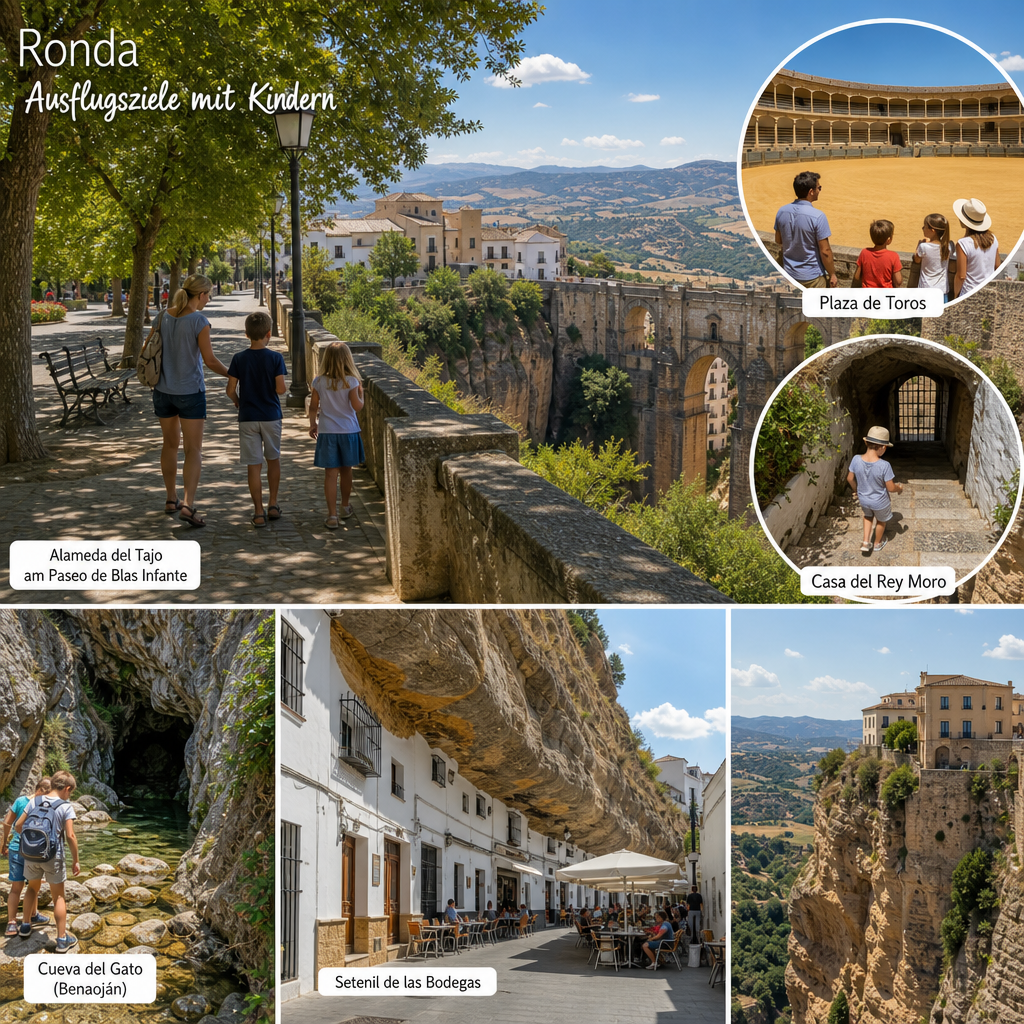 Ausflugsziele mit Kindern in Ronda: passendes Reisemotiv und touristischer Eindruck