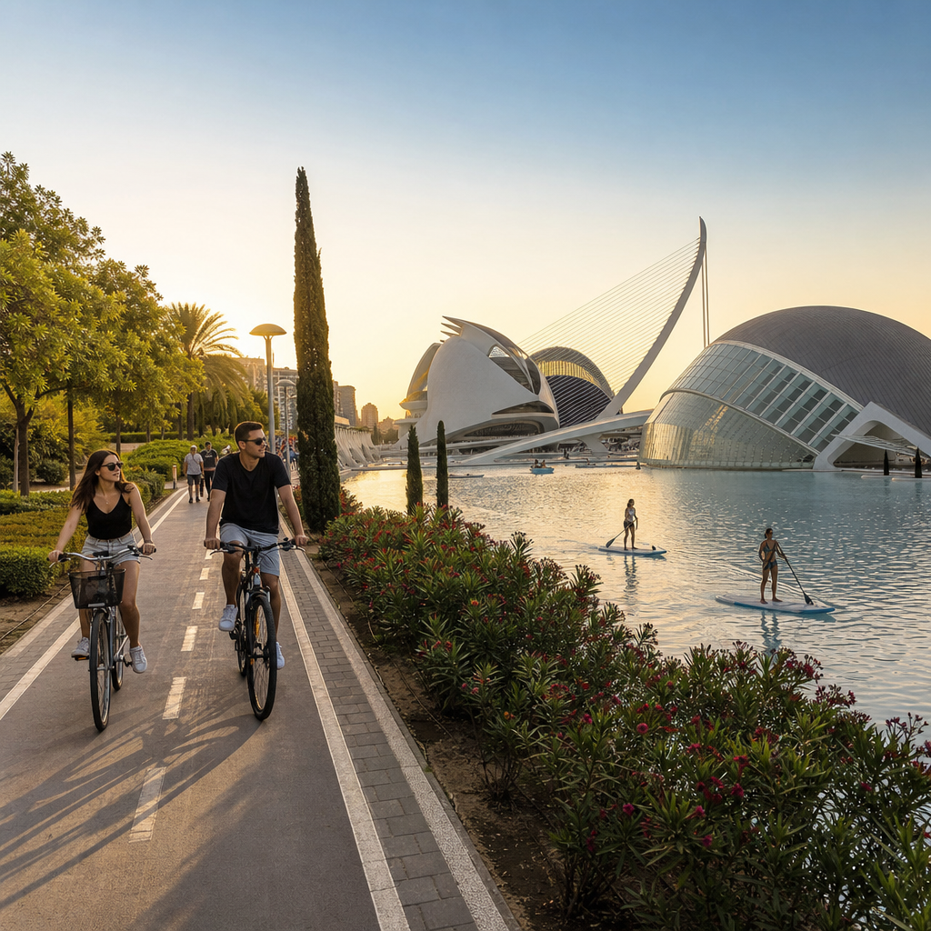 Valencia aktiv: Erlebnisse, Radtouren und besondere Aktivitäten: passendes Reisemotiv und touristischer Eindruck