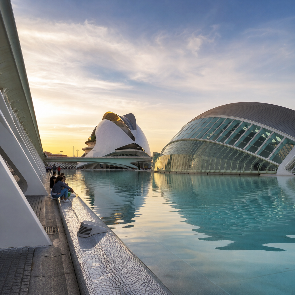 Valencia modern: Architektur, Museen und Kulturmomente: passendes Reisemotiv und touristischer Eindruck